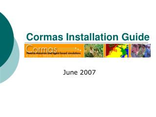 Cormas Installation Guide