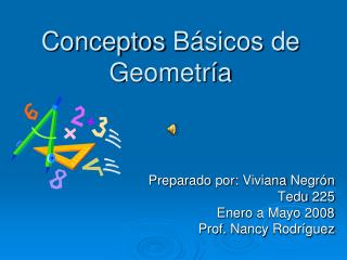 Conceptos Básicos de Geometría