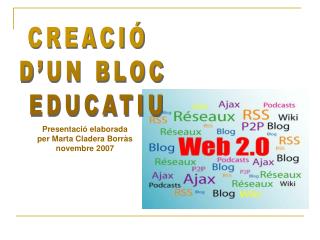 CREACIÓ D’UN BLOC EDUCATIU