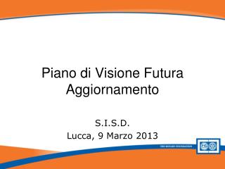 Piano di Visione Futura Aggiornamento