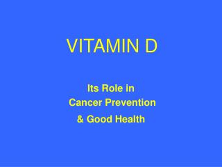 VITAMIN D