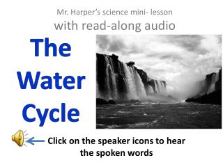 Mr. Harper’s science mini- lesson with read-along audio