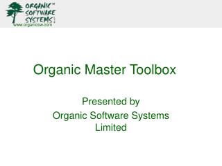 Organic Master Toolbox