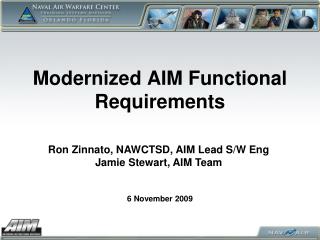 Modernized AIM Functional Requirements