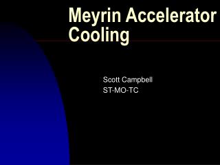 Meyrin Accelerator Cooling