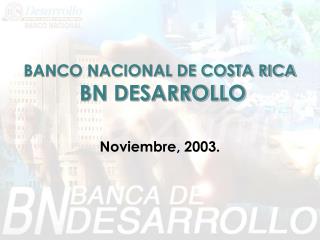 BANCO NACIONAL DE COSTA RICA BN DESARROLLO