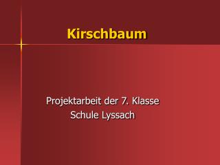 Kirschbaum