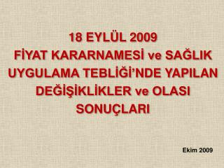 18 EYLÜL 2009