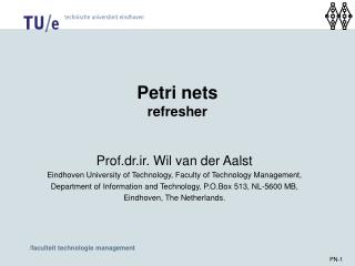 Petri nets refresher