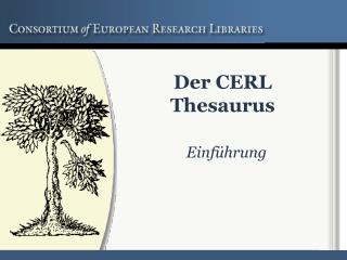 Der CERL Thesaurus