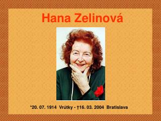 Hana Zelinová