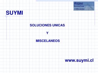 SOLUCIONES UNICAS Y MISCELANEOS