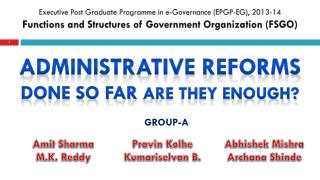 Executive Post Graduate Programme in e-Governance (EPGP-EG), 2013-14