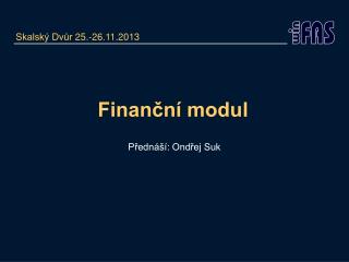 Finanční modul