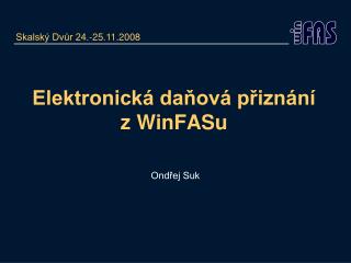 Elektronická daňová přiznání z WinFASu