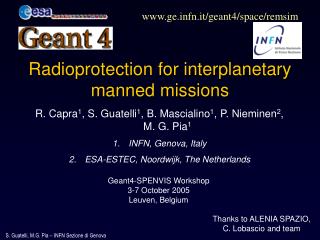 Radioprotection for interplanetary manned missions