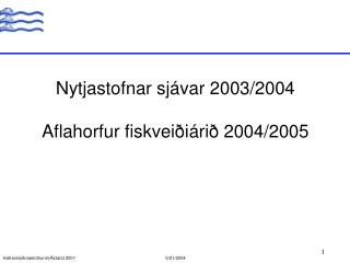 Siglunessnið: Hiti og selta að vori 50 m dýpi