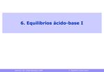 6. Equilibrios cido-base I