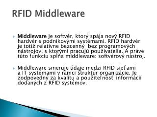 RFID Middleware