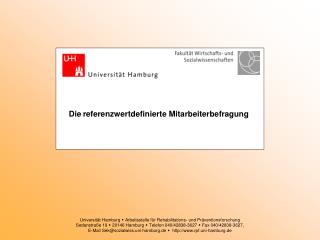 Die referenzwertdefinierte Mitarbeiterbefragung