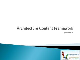 Architecture Content Framework