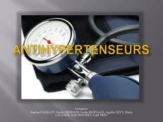 Antihypertenseurs