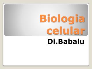 Biologia celular
