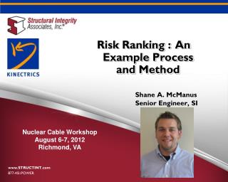 Risk Ranking : An Example Process and Method