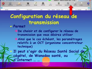 Configuration du réseau de transmission