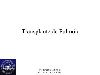 Transplante de Pulmón
