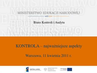 KONTROLA – najważniejsze aspekty