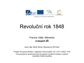 Revoluční rok 1848