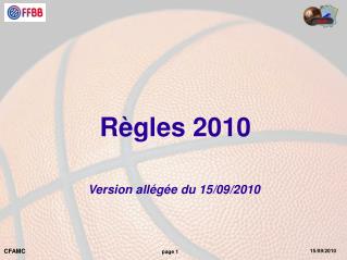 Règles 2010