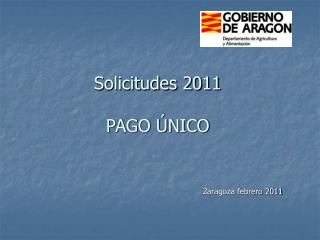 Solicitudes 2011 PAGO ÚNICO