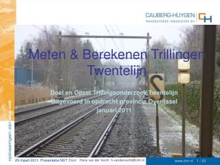 Meten &amp; Berekenen Trillingen Twentelijn