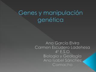 Genes y manipulación genética