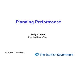 Planning Performance