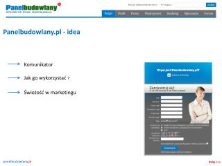 Panelbudowlany.pl - idea