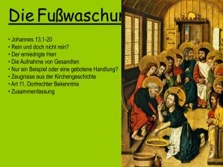 Die Fußwaschung