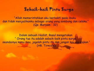 Sebaik-baik Pintu Surga