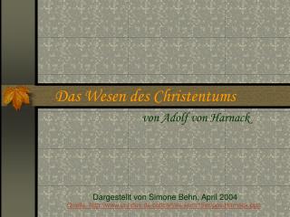 Das Wesen des Christentums