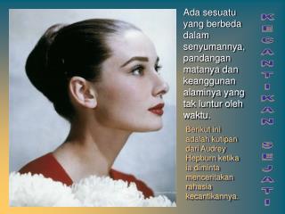 KECANTIKAN SEJATI