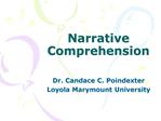 Narrative Comprehension