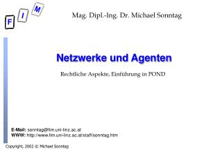 Netzwerke und Agenten