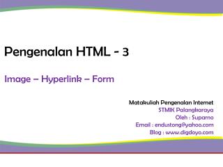 Pengenalan HTML - 3