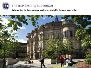 Information for International applicants and offer holders from India