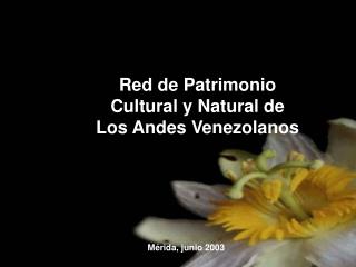 Red de Patrimonio Cultural y Natural de Los Andes Venezolanos