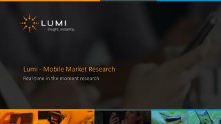 Lumi - Mobile Market Research