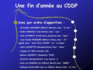 Une fin d’année au CDDP