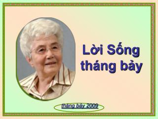 Lời Sống tháng bảy